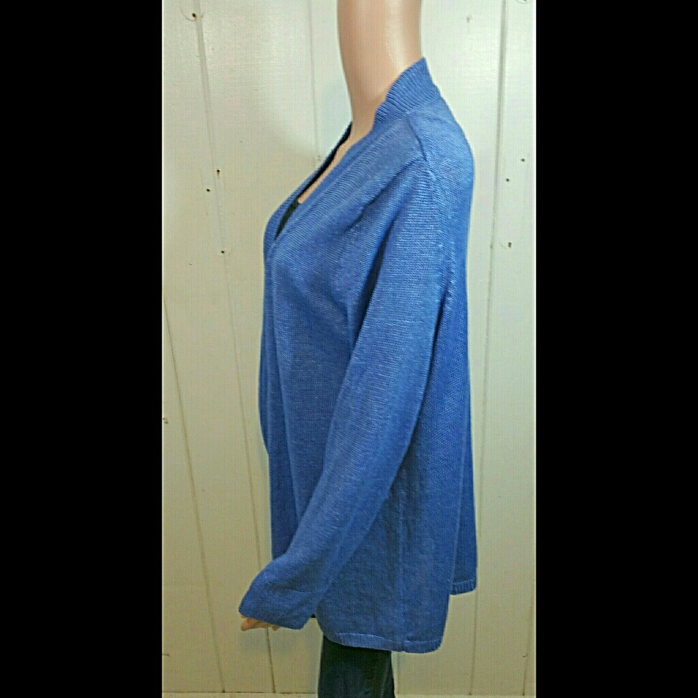 Talbots Blue Cardigan - Picture 2 of 4